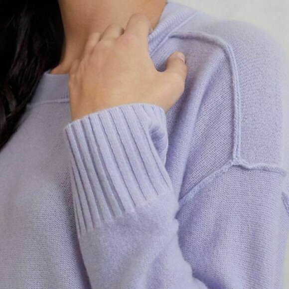 pilcro angie seamed cashmere sweater - Picture 3 of 7